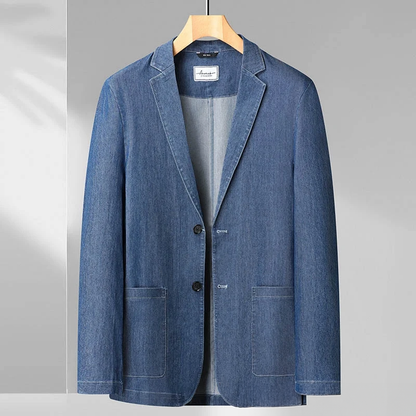 Francesco | Blazer de Denim Moderno para Hombres