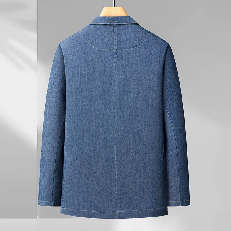 Francesco | Blazer de Denim Moderno para Hombres