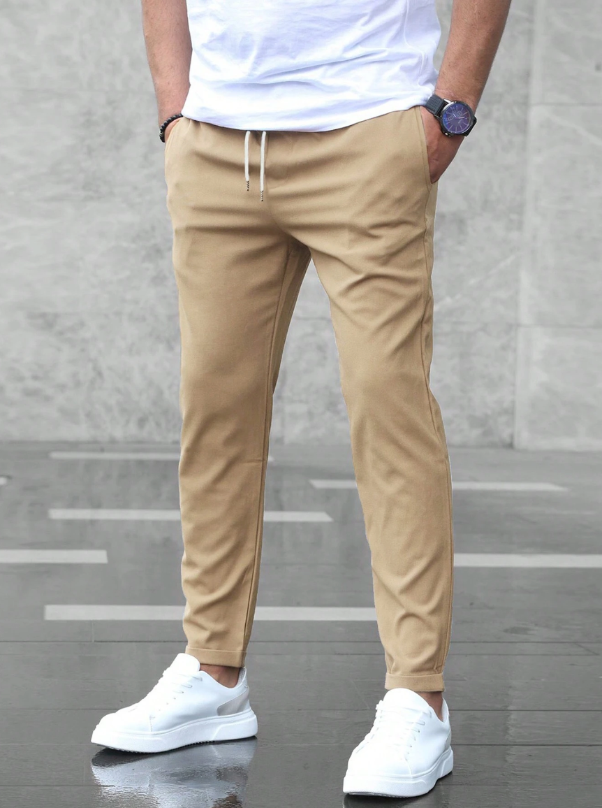Atlden | Pantalones Jogger Slim Fit con Cuerda