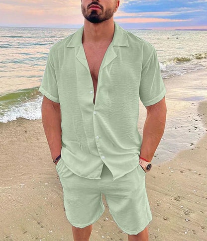 Elegantes conjunto de verano para hombres con textura | Estilo "Old Money"