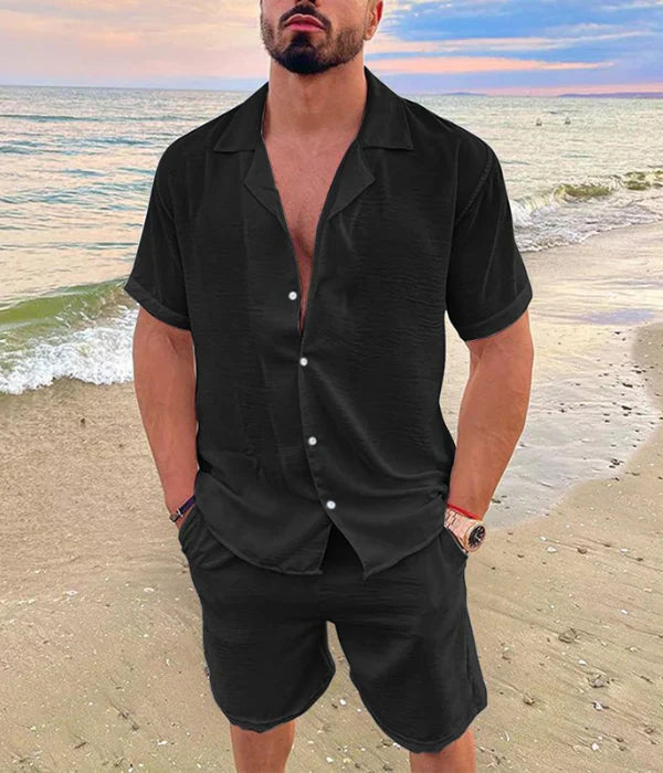 Elegantes conjunto de verano para hombres con textura | Estilo "Old Money"