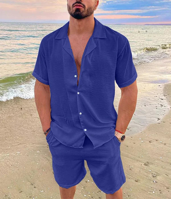 Elegantes conjunto de verano para hombres con textura | Estilo "Old Money"