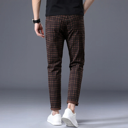 Patrick | Pantalones Slim Fit a Cuadros para Hombre Casual y Estiloso