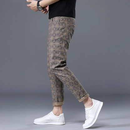 Patrick | Pantalones Slim Fit a Cuadros para Hombre Casual y Estiloso