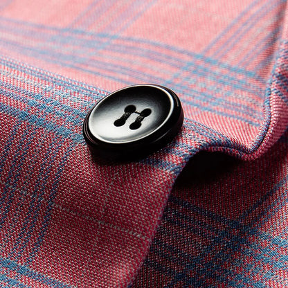 Guillano | Blazer de cuadros elegante en rosa
