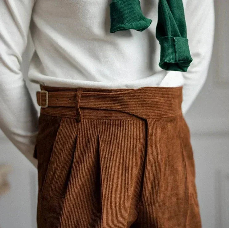 Frank | Pantalones de hombre de pana, estilo cómodo y ajuste perfecto