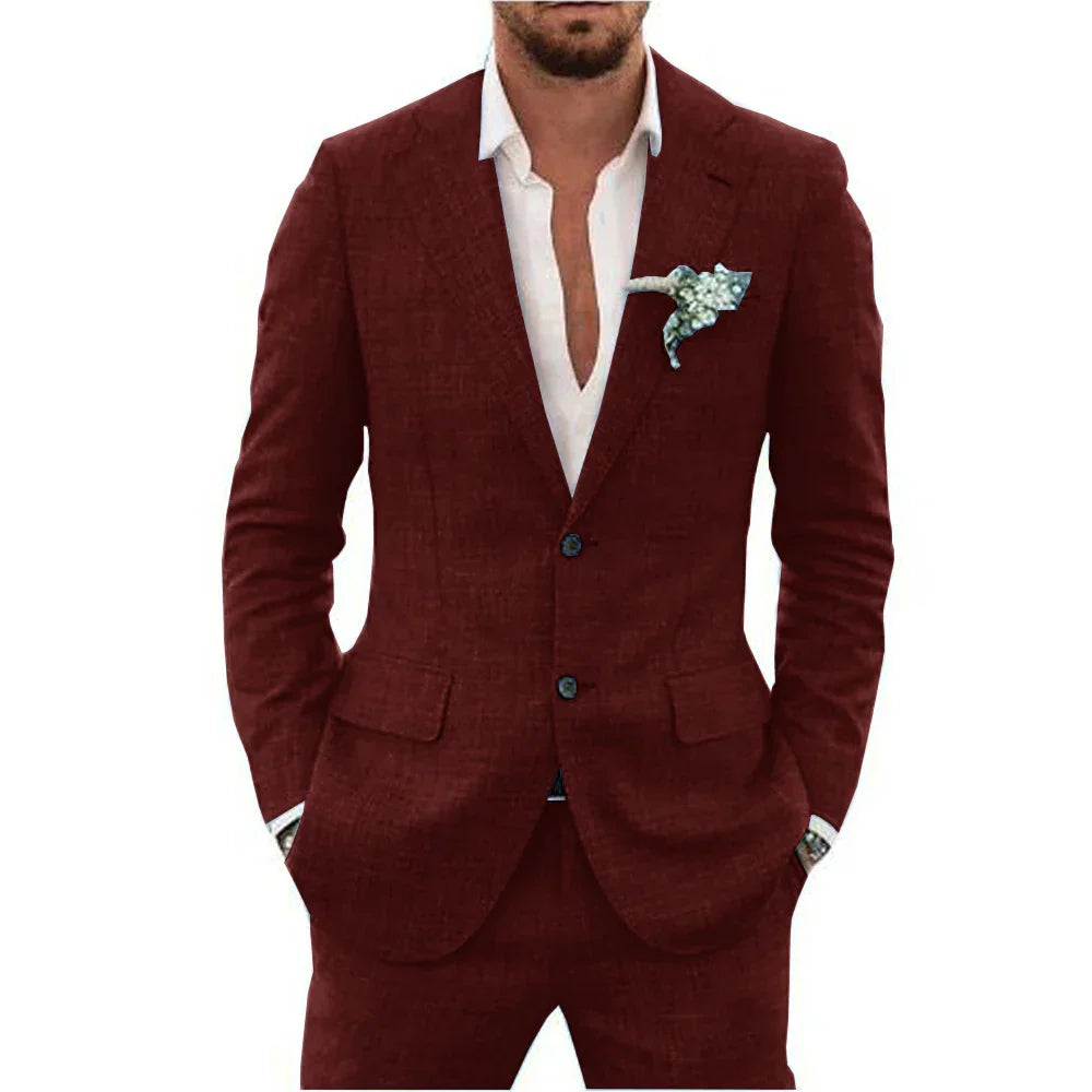 Men's 2-Piece Wedding Guest Suit | Lightweight