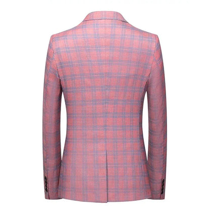 Guillano | Blazer de cuadros elegante en rosa