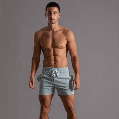 Pantalones cortos a rayas elegantes para hombres