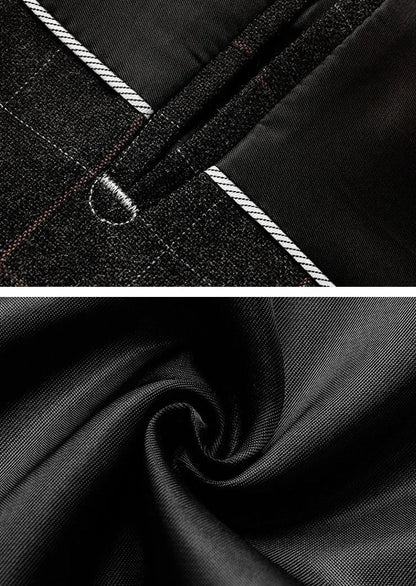 Gianni | Blazer de Cuadros Negros