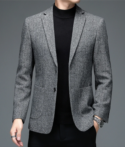 Givano | Elegante blazer para hombre en gris