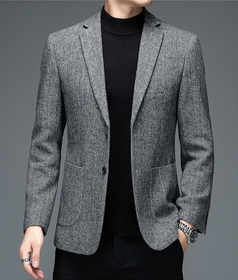 Givano | Elegante blazer para hombre en gris