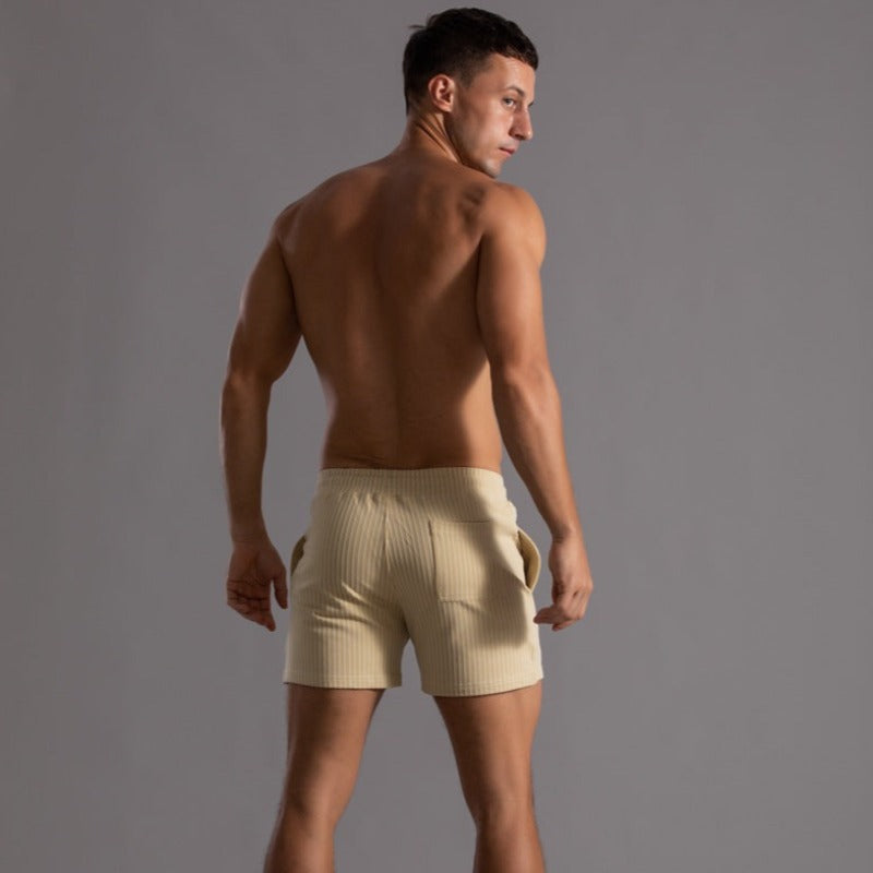 Pantalones cortos a rayas elegantes para hombres