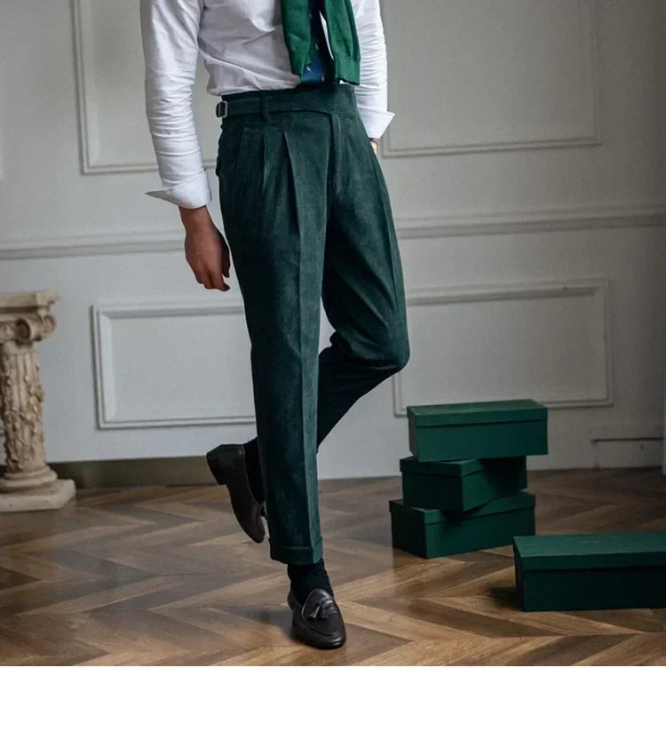 Frank | Pantalones de hombre de pana, estilo cómodo y ajuste perfecto