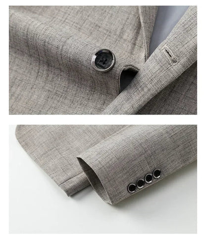 Valerio | Elegante blazer para hombre en azul, gris y beige