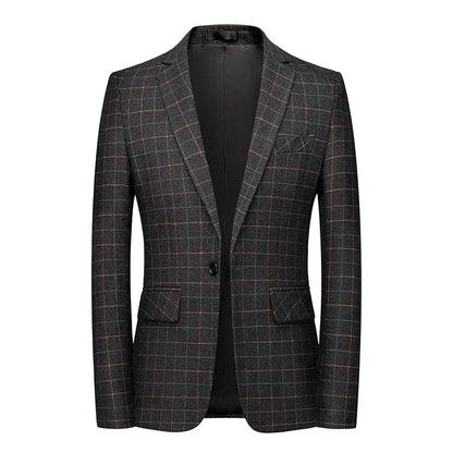 Gianni | Blazer de Cuadros Negros