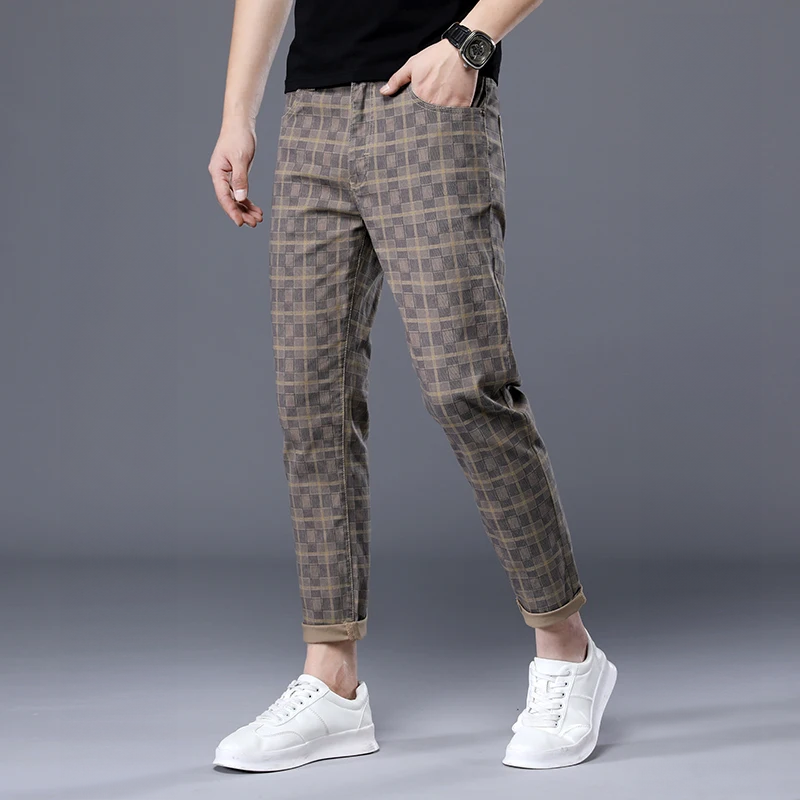 Patrick | Pantalones Slim Fit a Cuadros para Hombre Casual y Estiloso