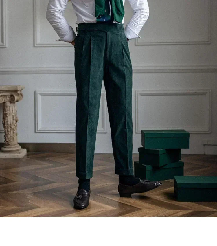 Frank | Pantalones de hombre de pana, estilo cómodo y ajuste perfecto