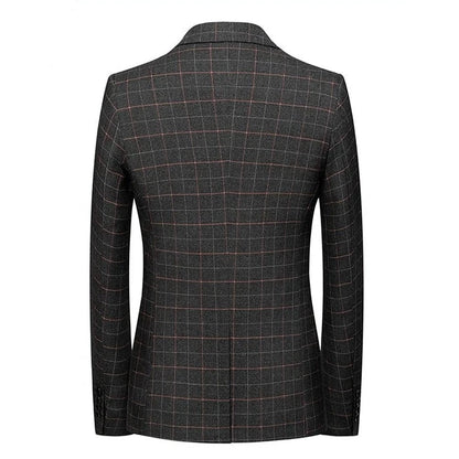 Gianni | Blazer de Cuadros Negros