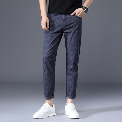 Patrick | Pantalones Slim Fit a Cuadros para Hombre Casual y Estiloso