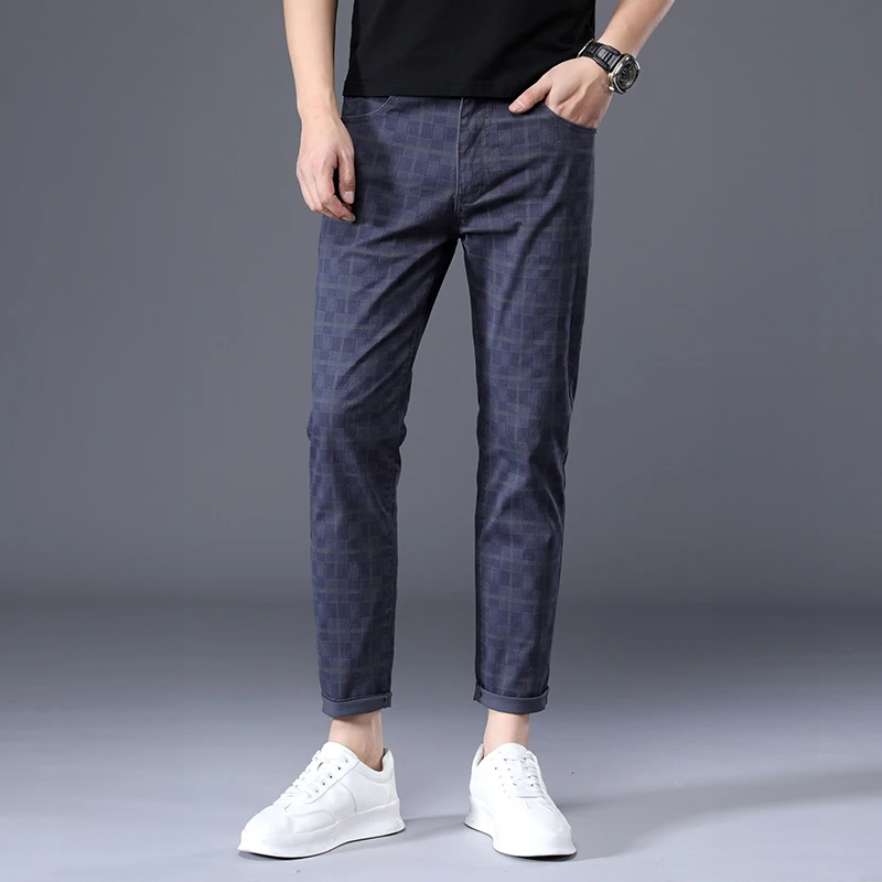 Patrick | Pantalones Slim Fit a Cuadros para Hombre Casual y Estiloso