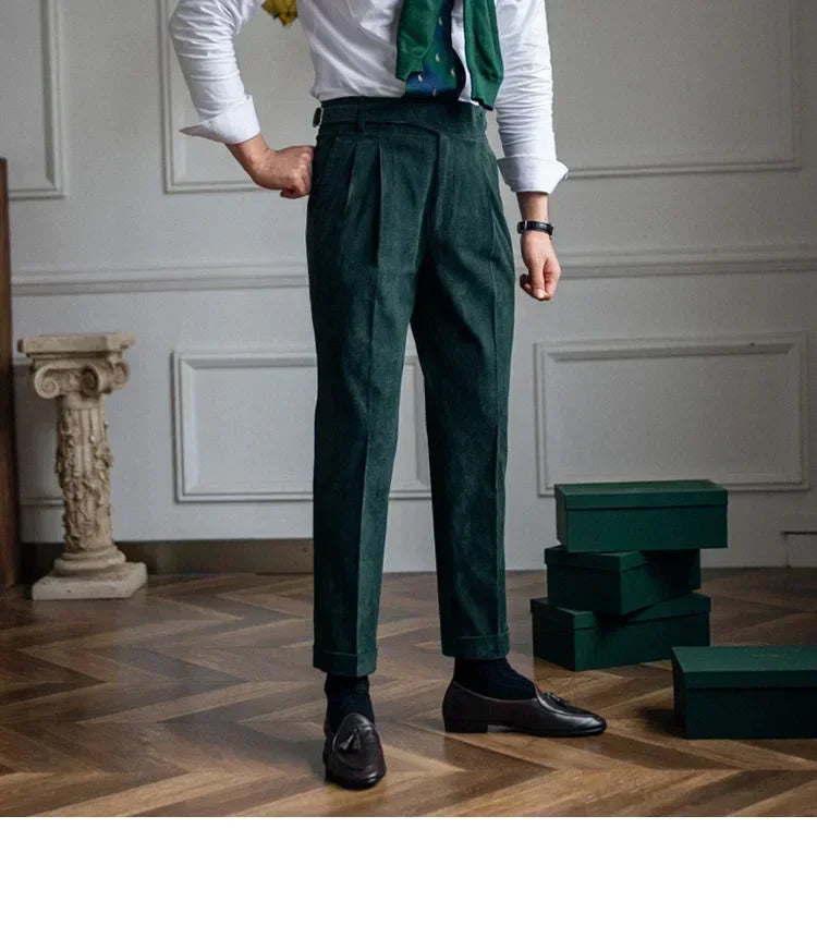 Frank | Pantalones de hombre de pana, estilo cómodo y ajuste perfecto