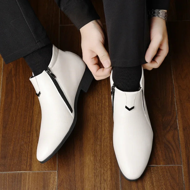 Beckett Leather Boots with Zip