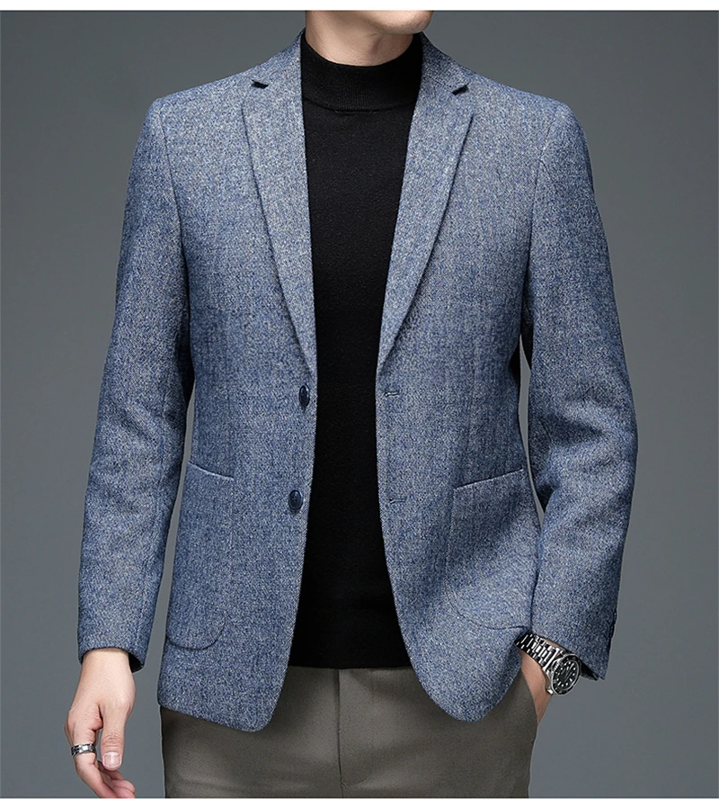 Givano | Elegante blazer para hombre en gris
