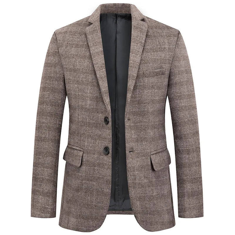 Ryan | Elegante blazer para hombres en gris y caqui – Estiloso y versátil