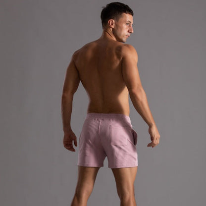 Pantalones cortos a rayas elegantes para hombres