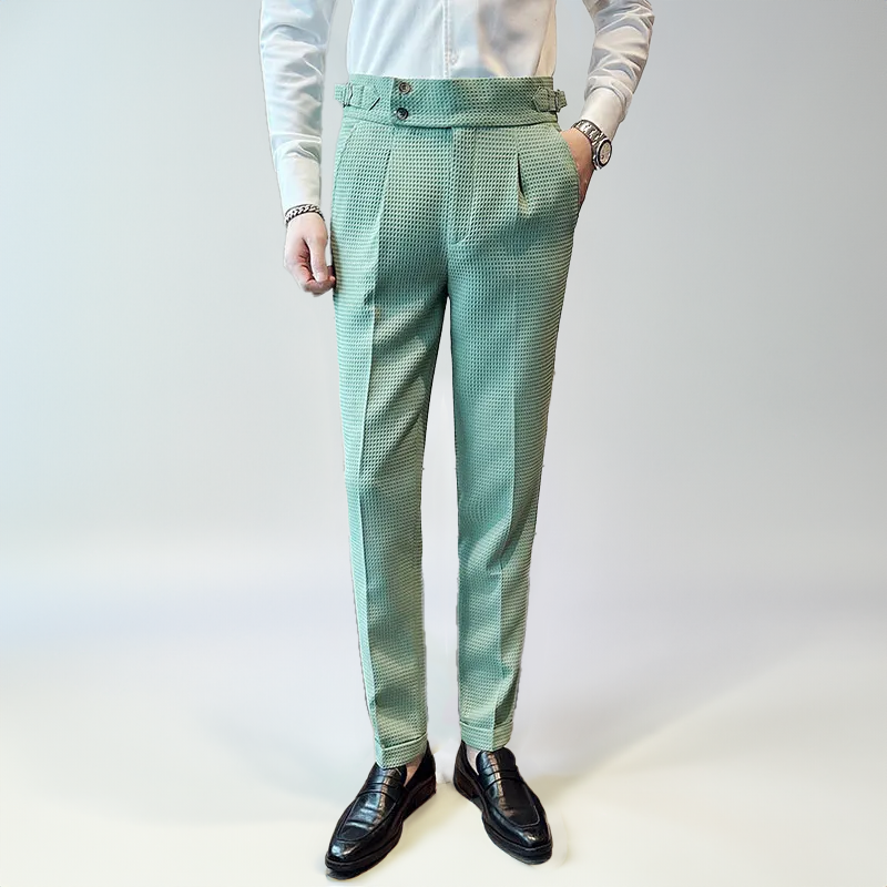 Noah | Pantalón de cuadros para hombre de tiro alto