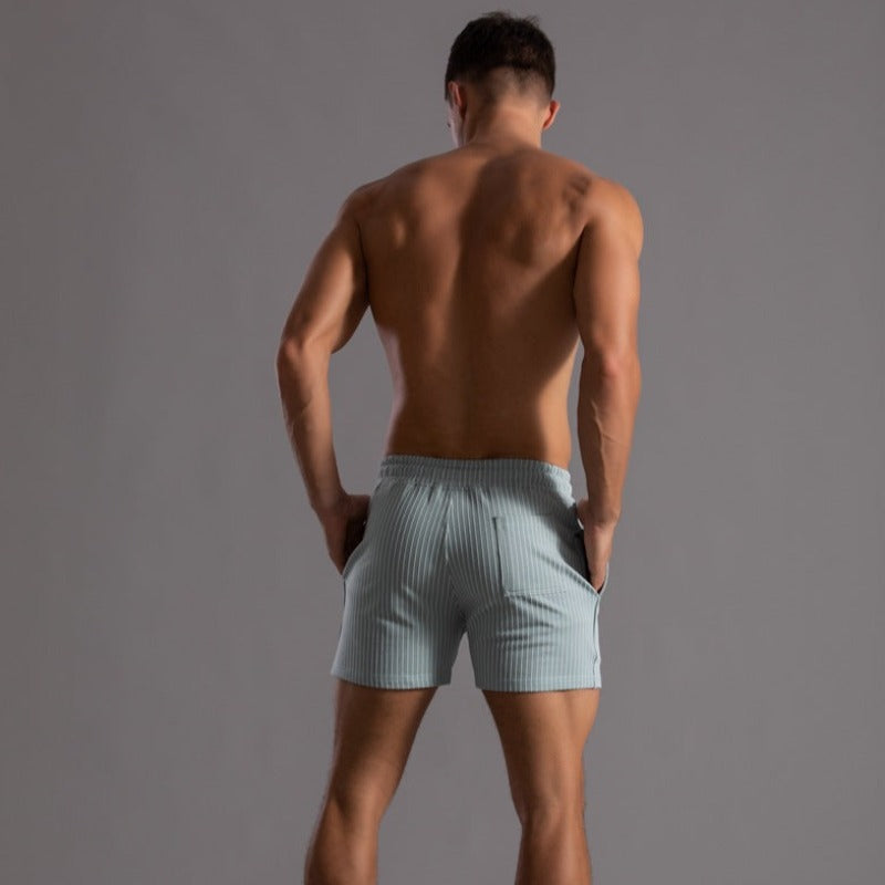 Pantalones cortos a rayas elegantes para hombres