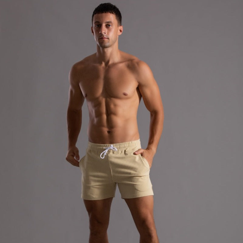 Pantalones cortos a rayas elegantes para hombres