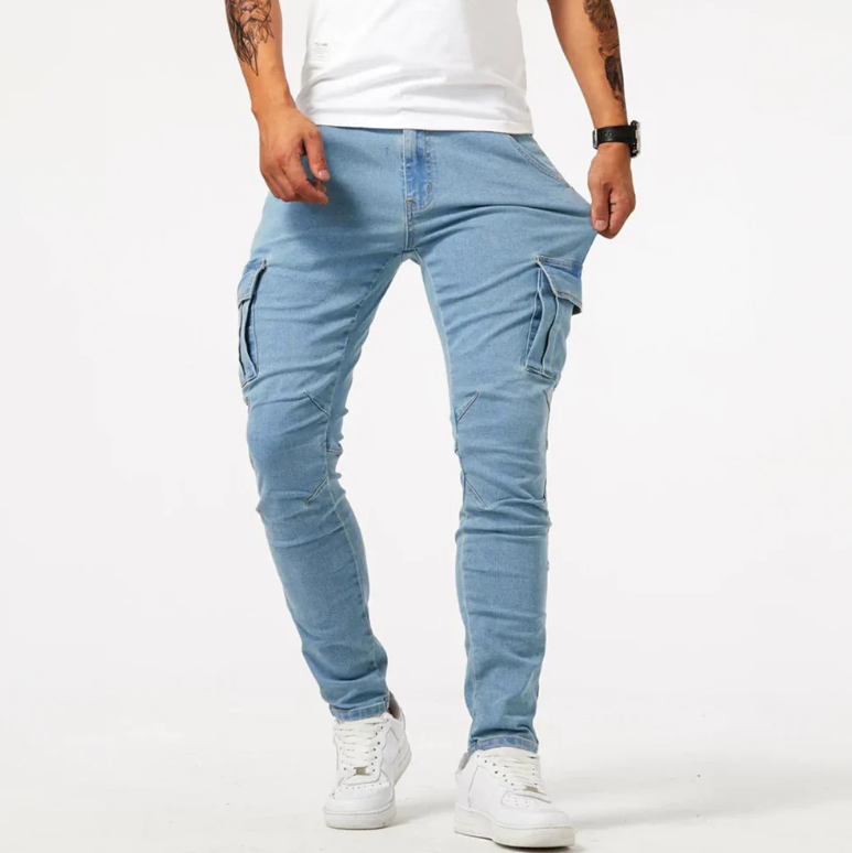 Robin | Jeans Cargo-Skinny Estilosos para Hombres