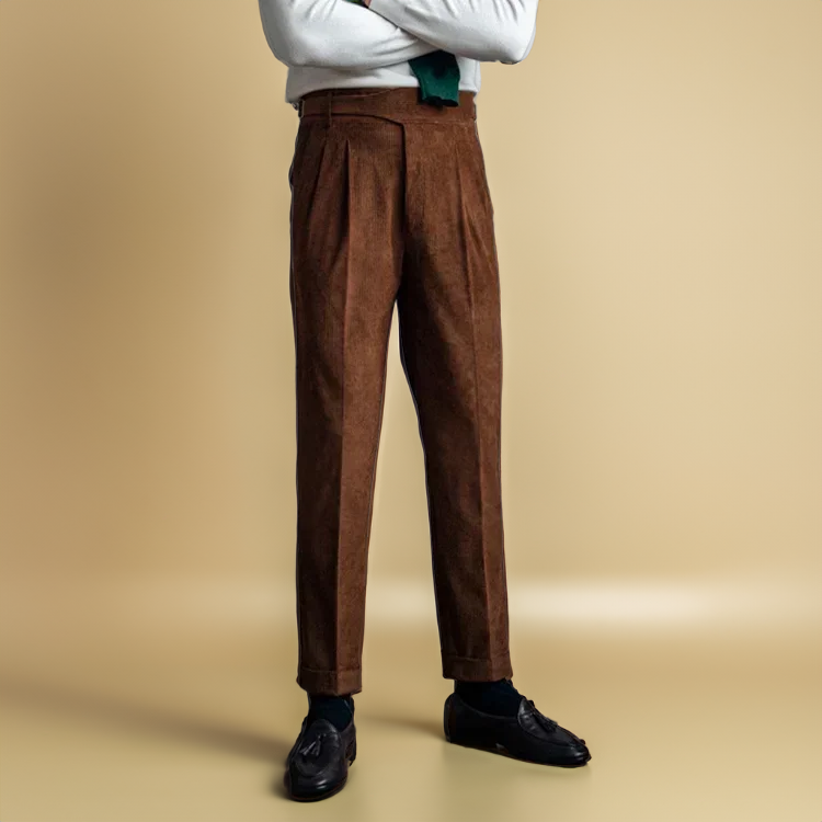 Frank | Pantalones de hombre de pana, estilo cómodo y ajuste perfecto