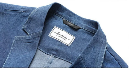 Francesco | Blazer de Denim Moderno para Hombres