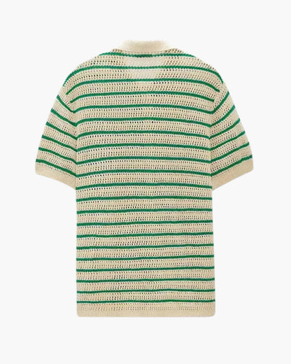 Weston | Camisa de verano de punto y ganchillo para hombre con botones
