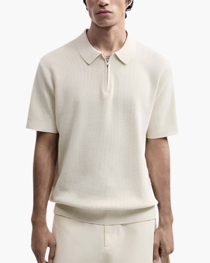 Brooks | camiseta de polo de manga corta para hombres con media cremallera