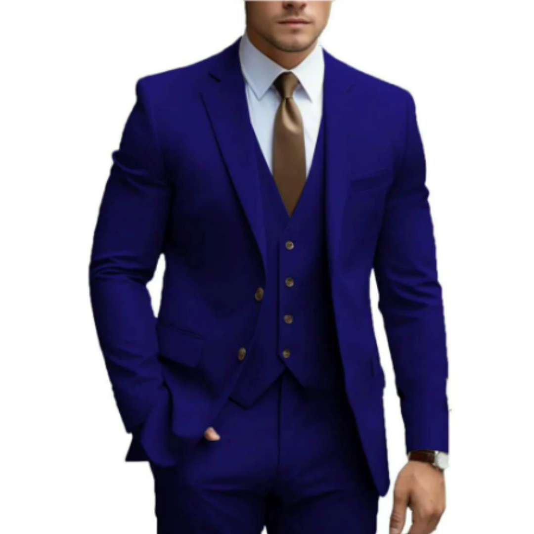 3-Piece Wedding Guest Suit for Men | Two Buttons