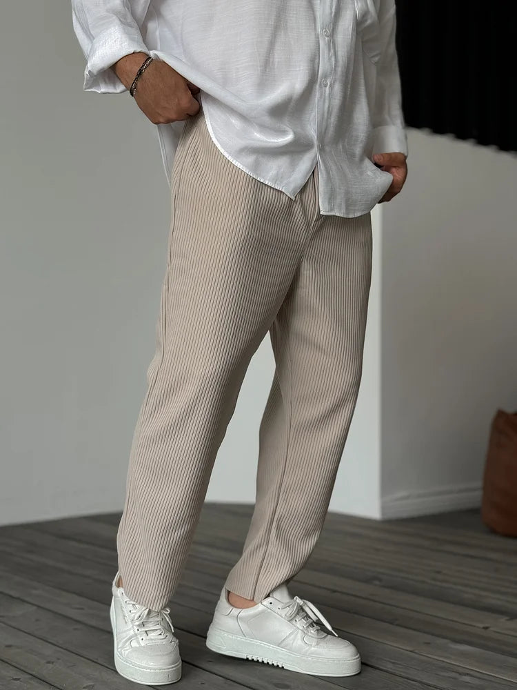 Don | Pantalón moderno con textura de canalé