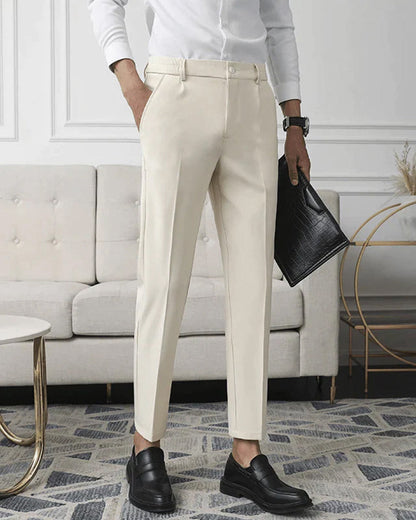 Walker | Pantalón de negocios slim fit de cintura alta