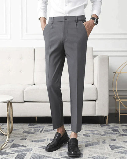 Walker | Pantalón de negocios slim fit de cintura alta