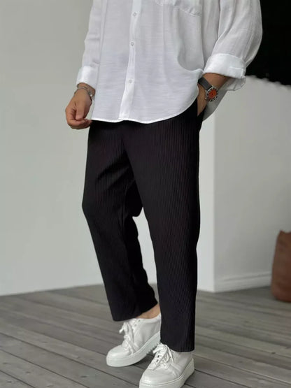 Don | Pantalón moderno con textura de canalé