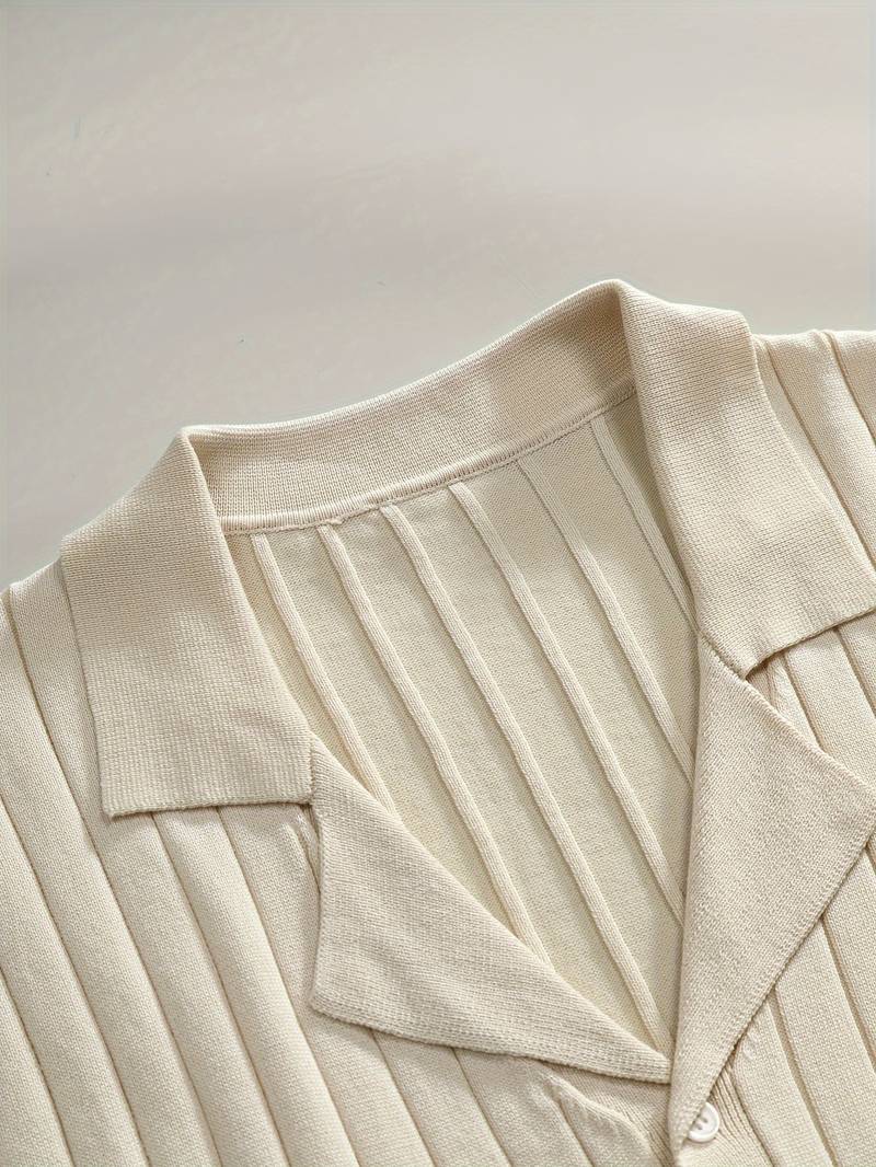Camisa de punto elegante de manga corta