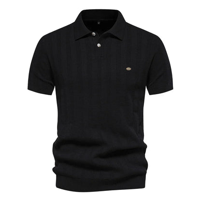 Benles | Camiseta Polo de Rayas Estilosa Tejida