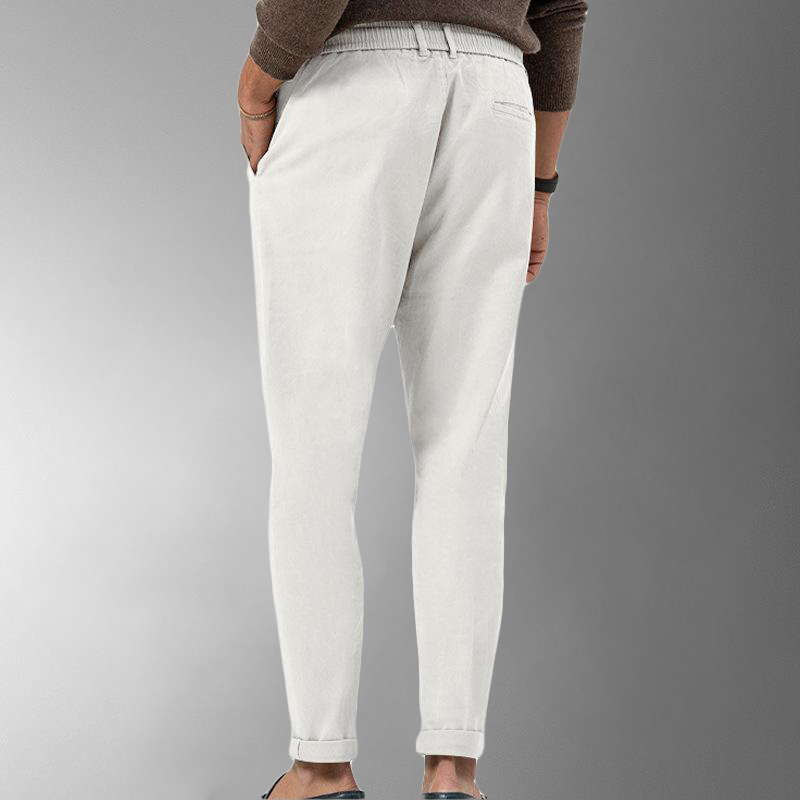 Vincent | Pantalones de pana elegantes con cordón