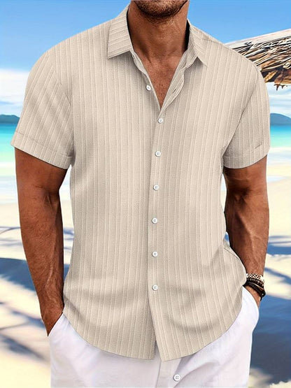 Owen | Camisa de verano de corte relajado a rayas