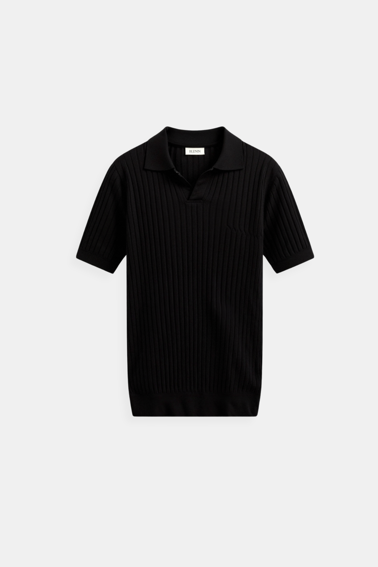 Camiseta polo de hombre de canalé con mangas cortas – Elegante y Atemporal