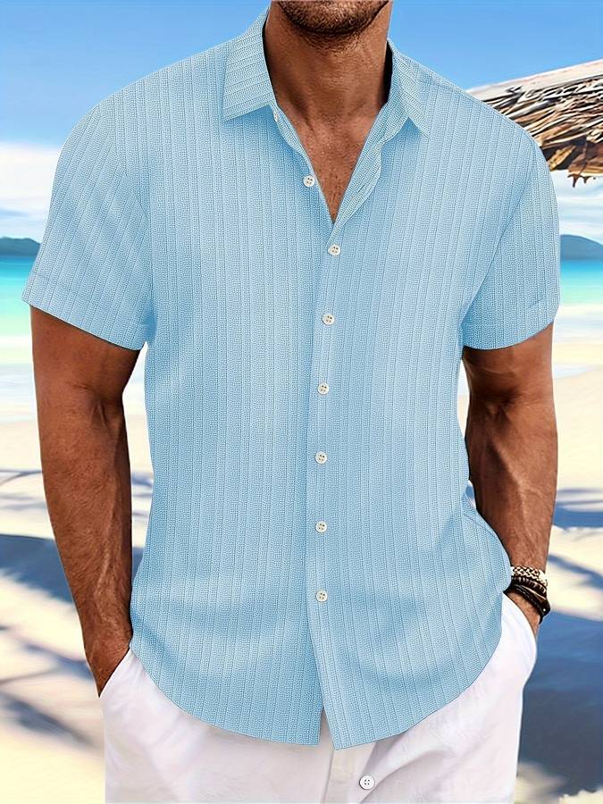 Owen | Camisa de verano de corte relajado a rayas