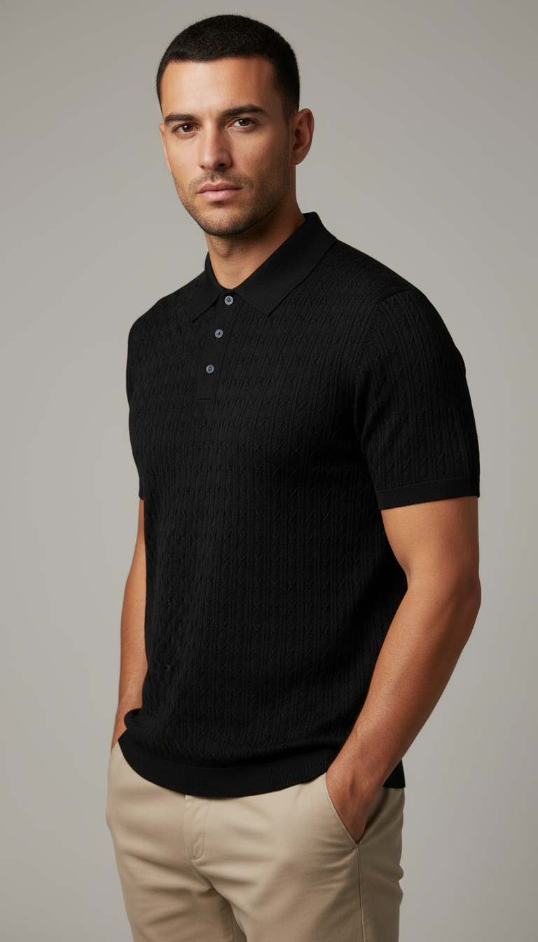 Cristiano Polo Shirt Premium Comfort Elegance White Elite